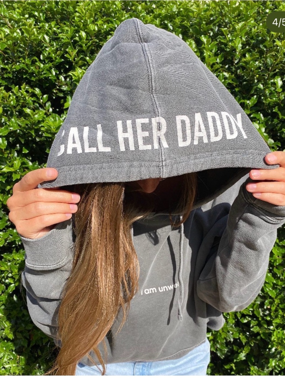 I am unwell call her daddy hoodie size medium
